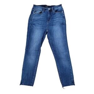 Judy Blue Skinny Fit Raw Hem Split Hem Size 27
